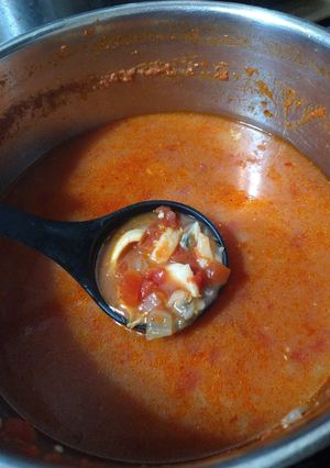 A picture of Almost Cioppino (Seafood Stew).
