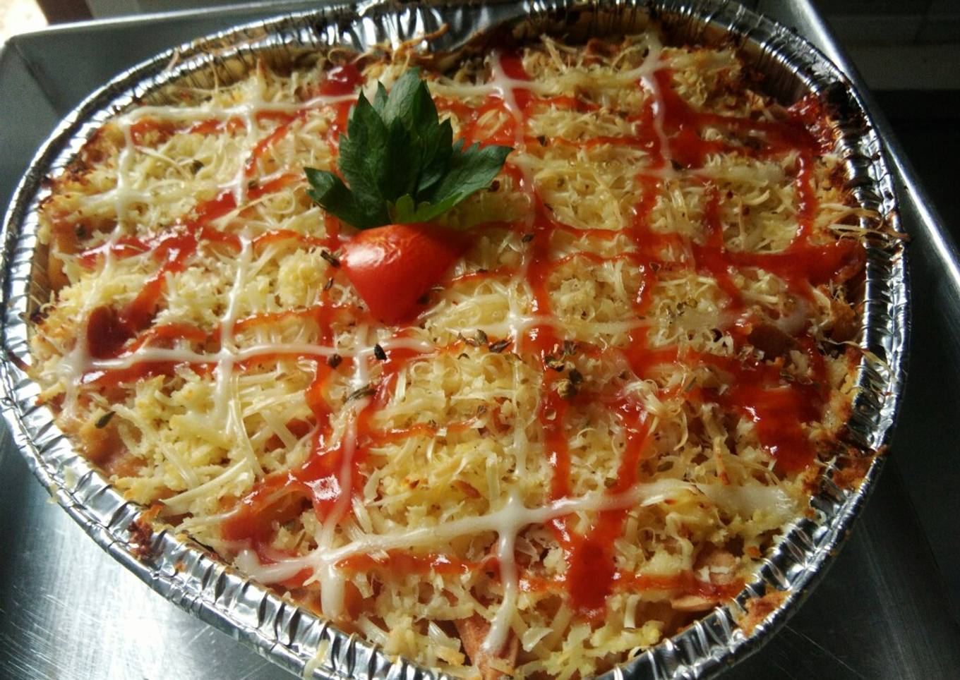 Macaroni panggang cheesy