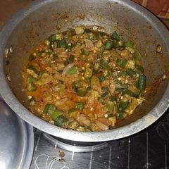 A picture of Dahi wali bhindi.