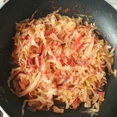 A picture of Fried cabbage.