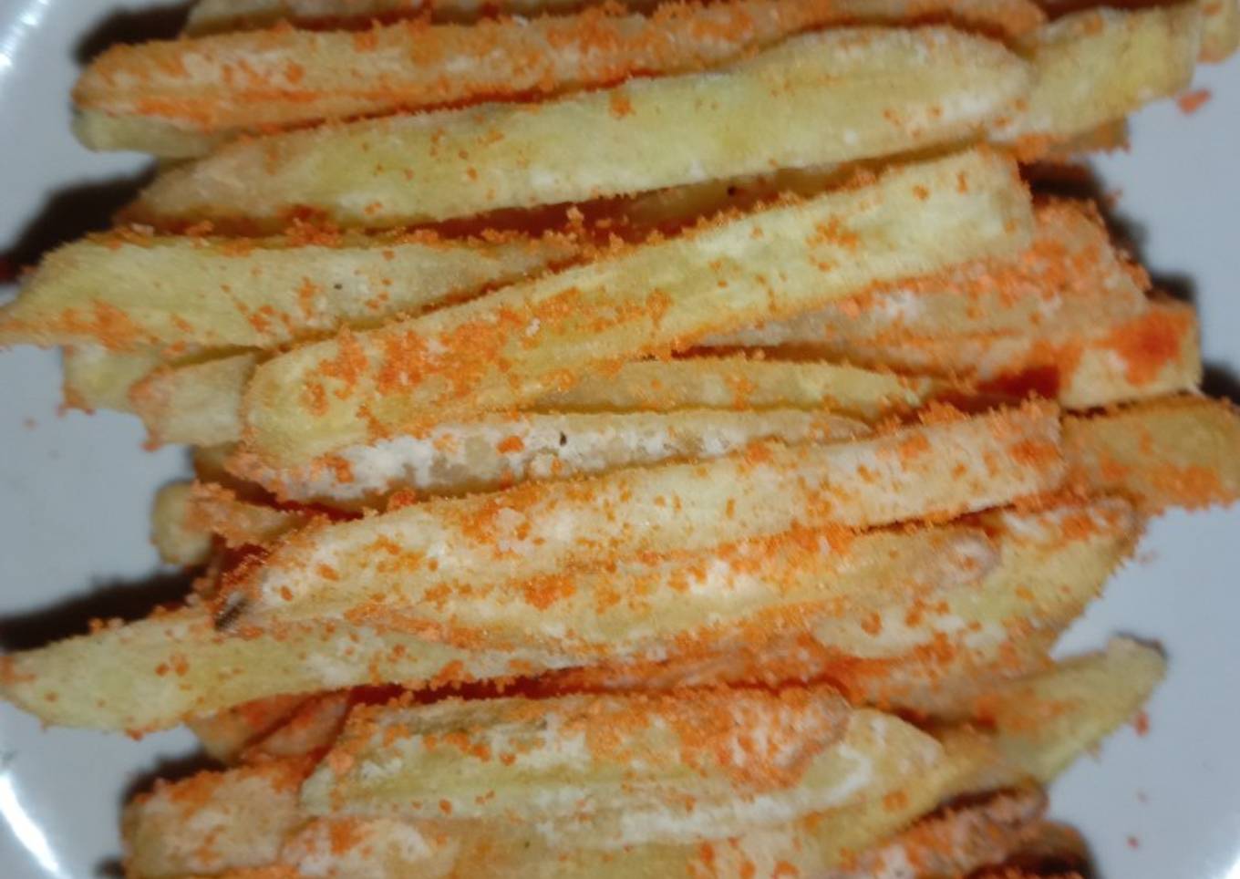 Kentang goreng rasa keju asin