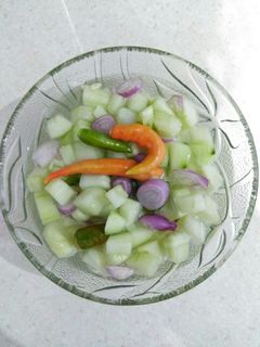Foto resep Acar timun mentah