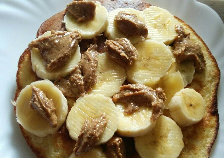 Panqueca de resíduo do leite de coco