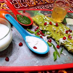 A picture of Moong dal chilla.