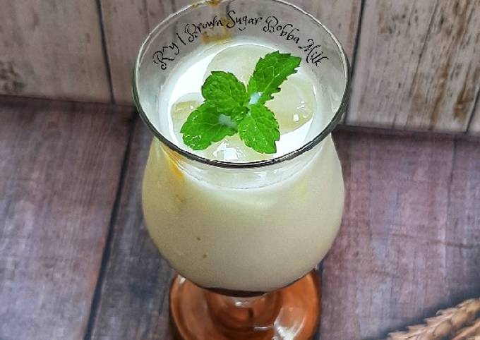 Resep Brown sugar bobba milk Anti Gagal