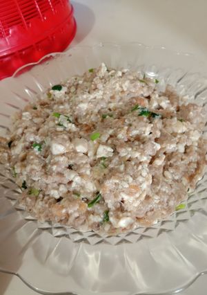 Foto resep Masakan daging babi giling mix tofu