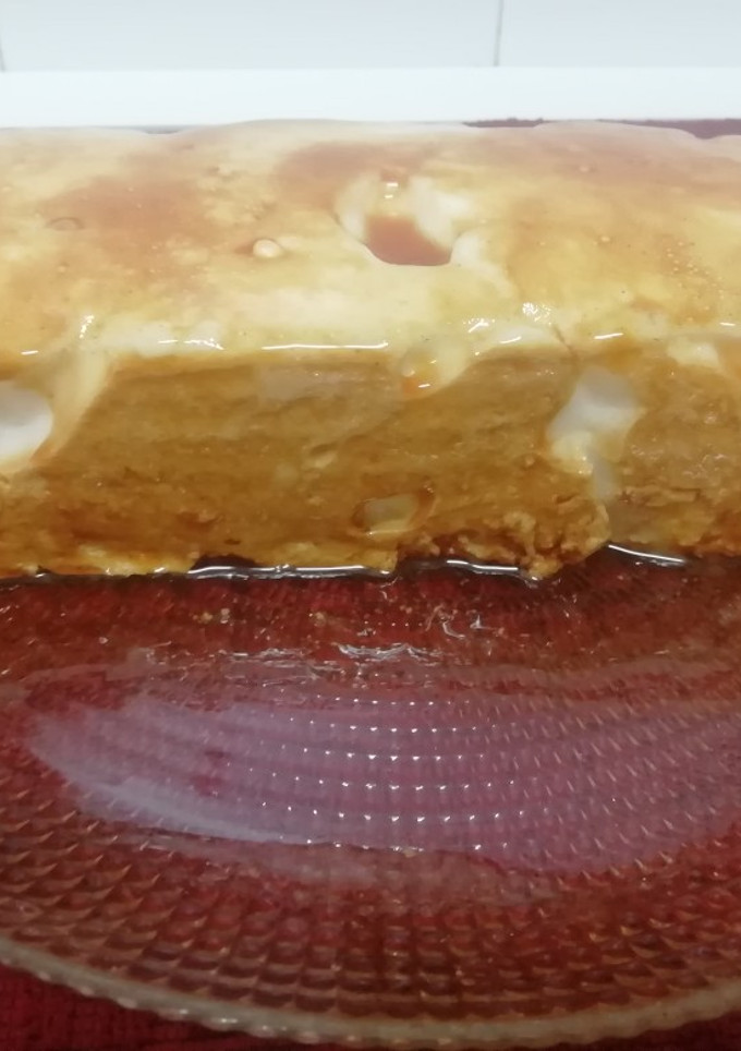 Una foto de Tarta de caramelo sin leche