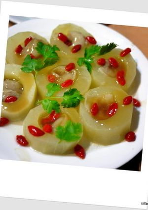 大黃瓜鑲花枝餃 的食譜成品照片