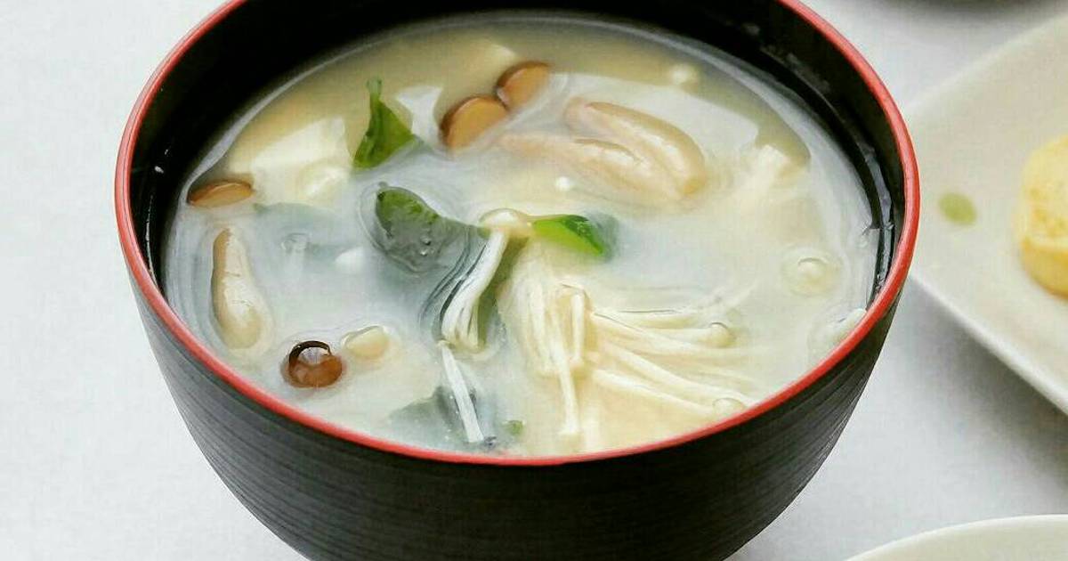 Resep Sup Miso Tahu & Jamur ala Jepang oleh cstefanie Cookpad