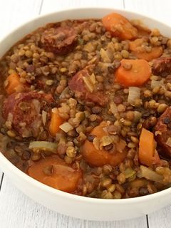Une photo de Lentilles au chorizo