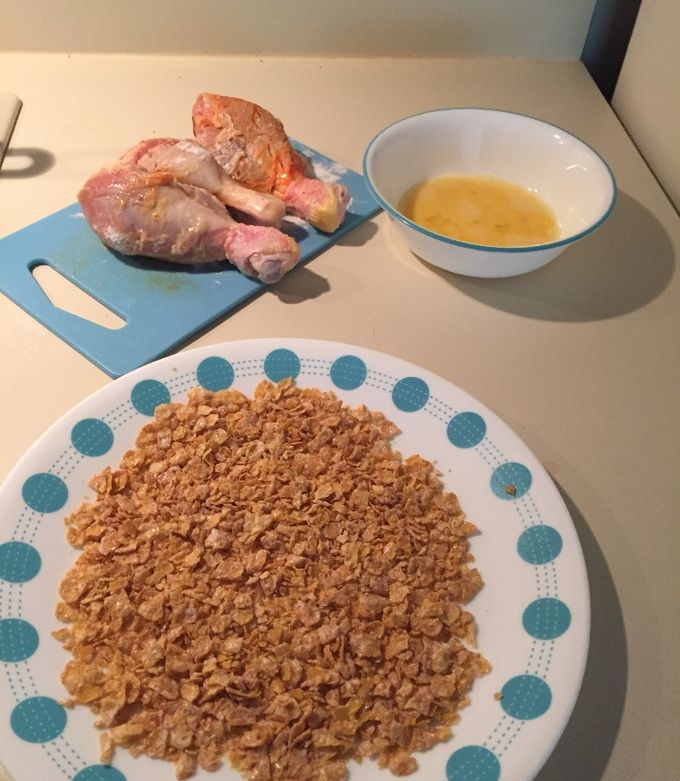 Una foto de Pollo apanado