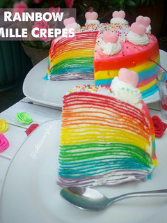 Foto resep Rainbow Mille Crepes