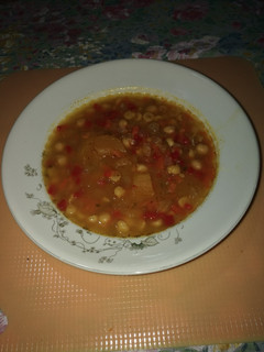 Una foto de Sopa de garbanzos