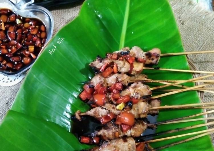 Mudah Cepat Memasak Sate ayam bumbu kecap Ala Warteg