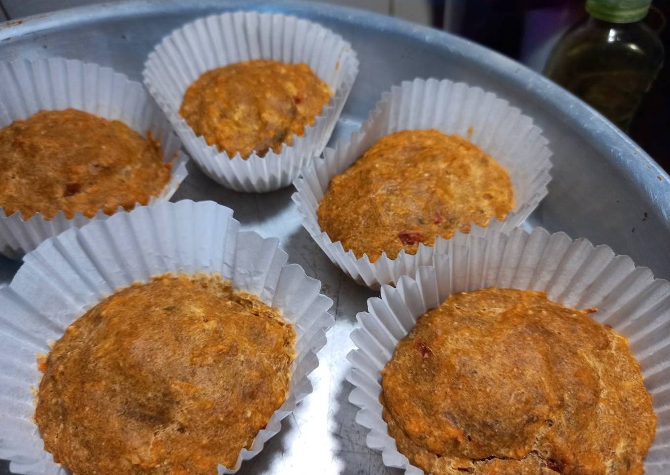 Muffins de zanahoria y calabaza. Apta bebés