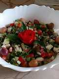 Salade de concombre et tomate à l'orientale