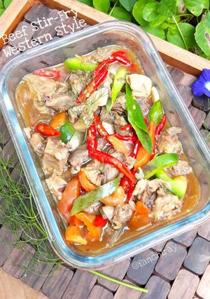 Foto resep Beef Stir Fry Western Style/ Tumis Daging a la Barat