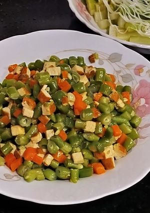 豆丁炒豆子/全素 的食譜成品照片