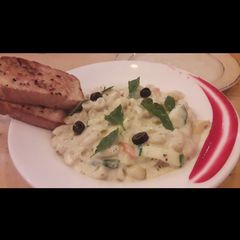 White sauce pasta A picture of White sauce pasta.
