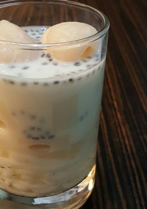 Foto resep Es Susu Leci Jelly