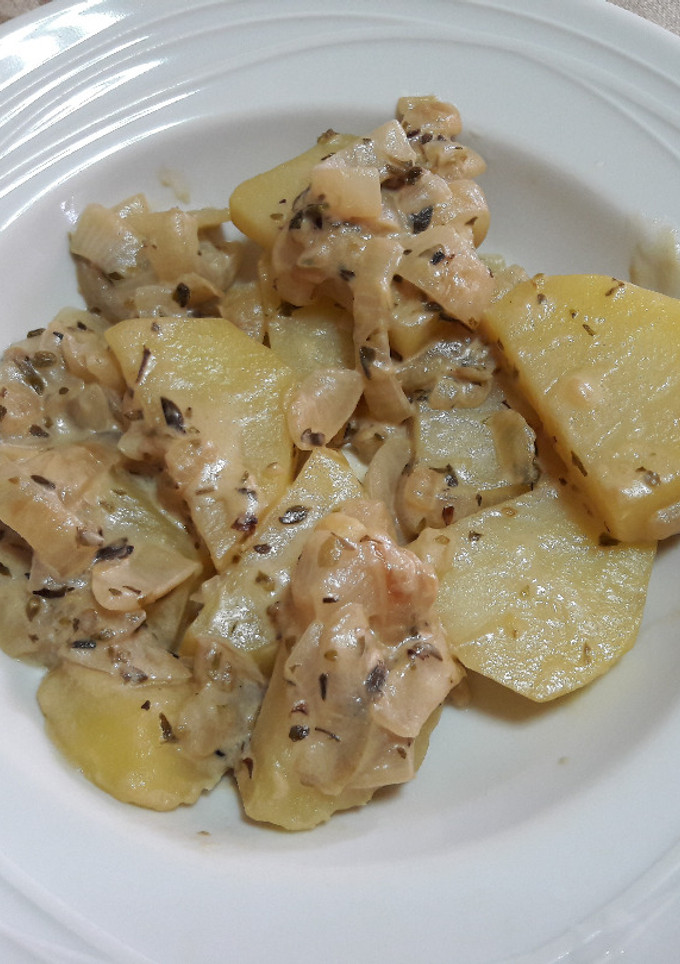 Una foto de "Patatas mayordomo" veganas 🥔