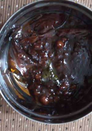 A picture of Quick Tamarind Thokku.