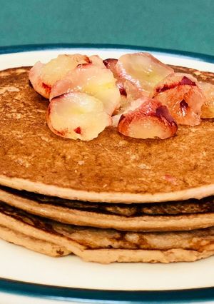 Una foto de Pancakes de banano BLW