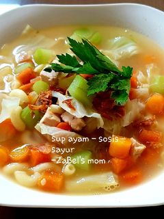 Foto resep Sup Ayam - Sosis - Sayur