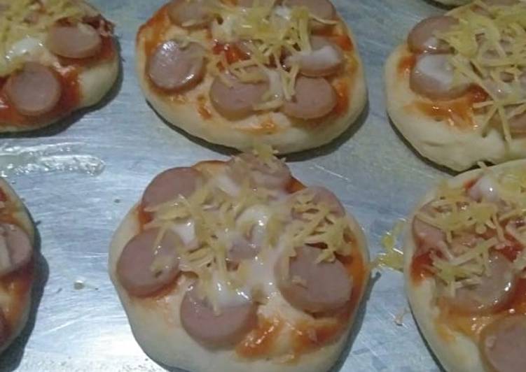 Resep Pizza mini sosis yang Lezat Sekali