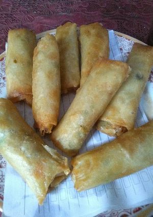 Foto resep Lumpia isi rebung with sayuran dan tahu putih