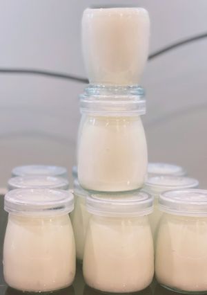Hình của món Sữa Chua PhoMai Úp Ngược.