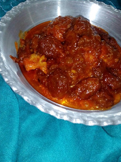 عکسی از دستور خورشت مرغ و آلو