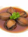 Slow cooked fresh abalone