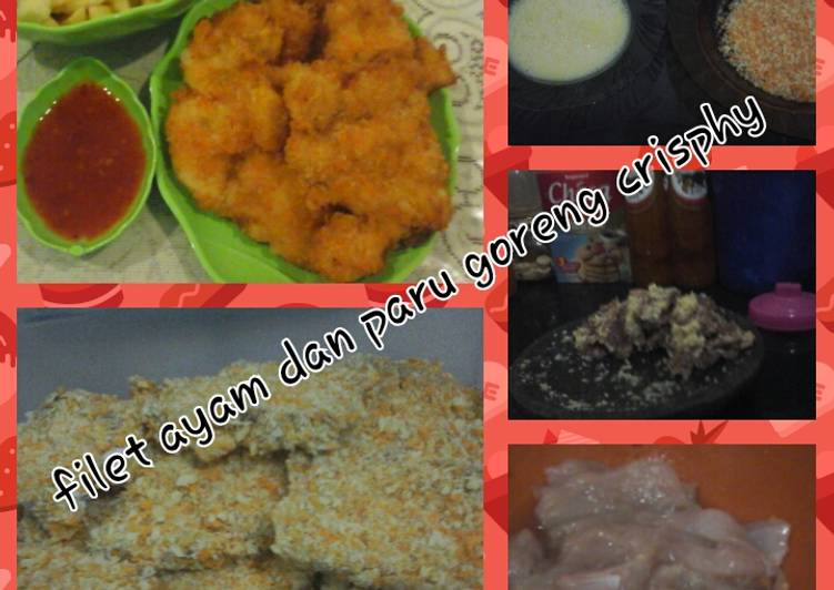 Resep Fillet ayam dan paru goreng crisphy, Enak Banget