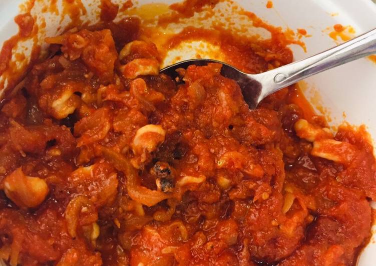 Resep Cumi basah teri medan balado yang Bikin Ngiler