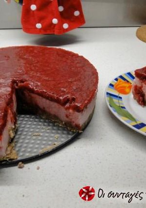 Φωτογραφία της συνταγής Φραουλένιο 🍓 δροσερό εύκολο καλοκαιρινό