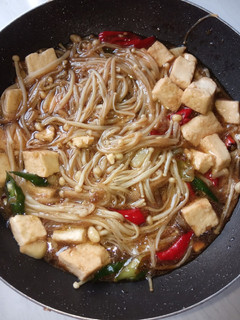 Foto resep Tumis tahu jamur Enoki