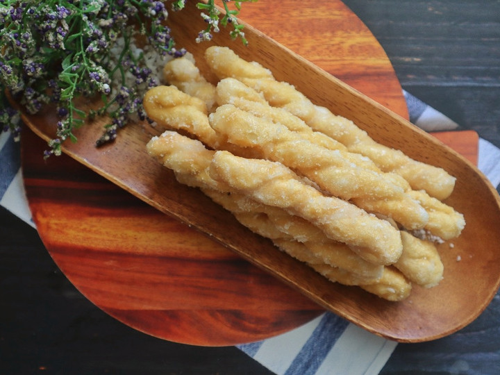 Resep Donat kepang tanpa ulen - Praktis, Menggugah Selera