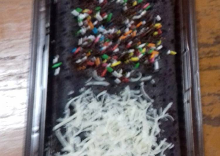 Brownies kukus putih telur