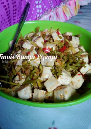 Foto resep 11. Tumis Bunga Pepaya