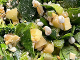 Ensalada espinacas, apio, brócoli