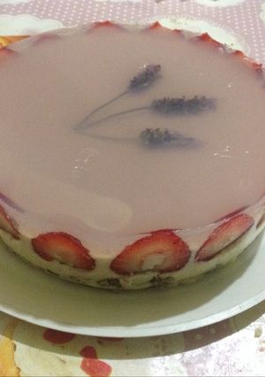 Una foto de Gelatina de lavanda