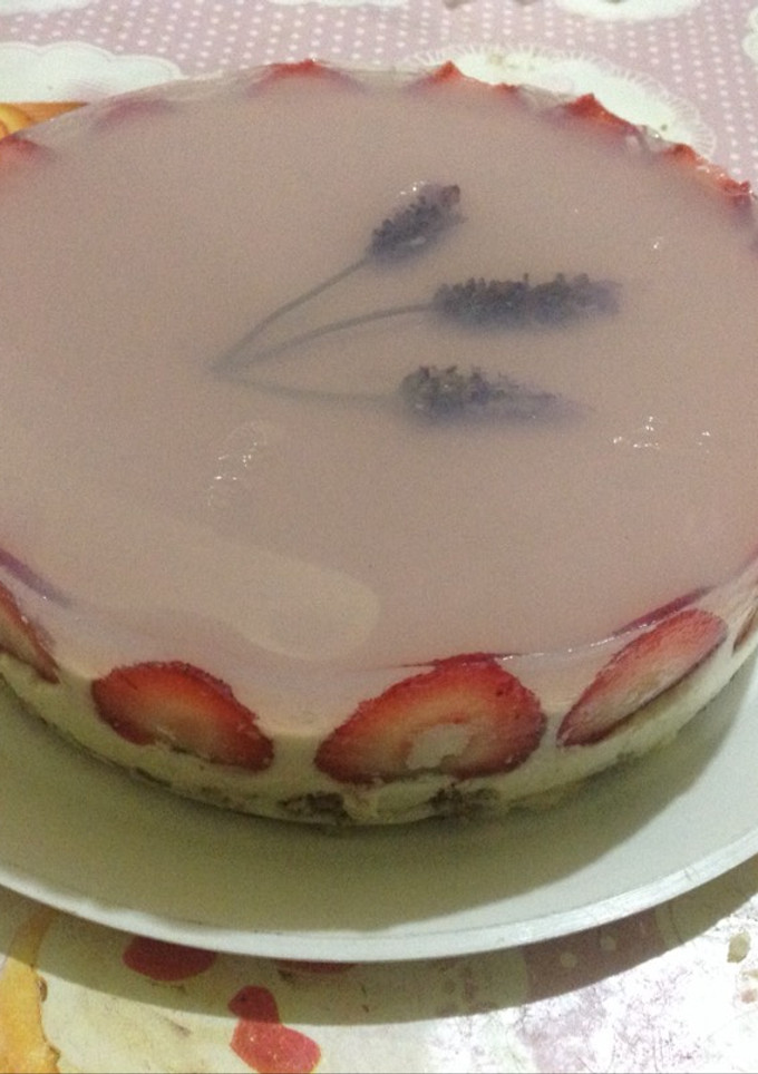 Una foto de Gelatina de lavanda