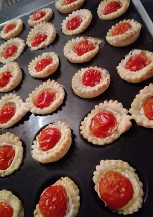 Une photo de Tartelettes boursin tomates