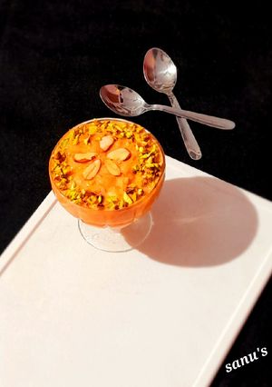 A picture of Carrot Phirni.