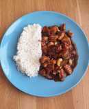 Pollo estilo asiático con anacardos