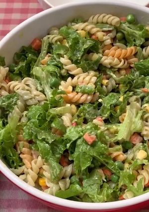Una foto de Ensalada de pasta primavera