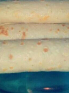 Una foto de Panqueques con dulce de leche