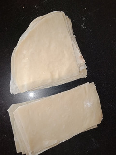 A picture of Samosa patti & roll patti sheets..
