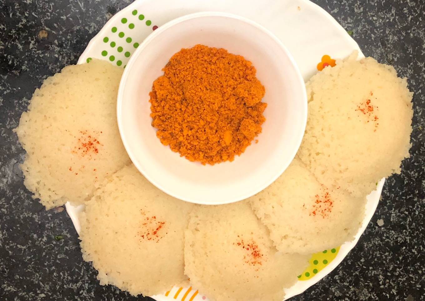 Idli with leftover rice